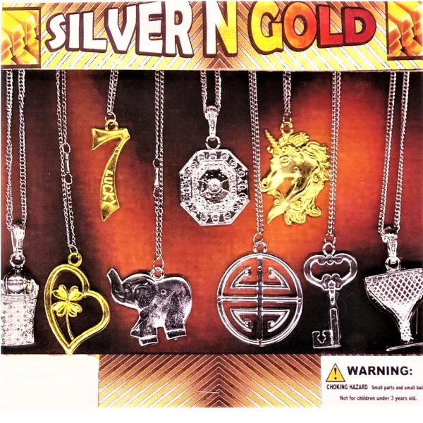 Silver N Gold Necklaces 2" Capsules - Image 3