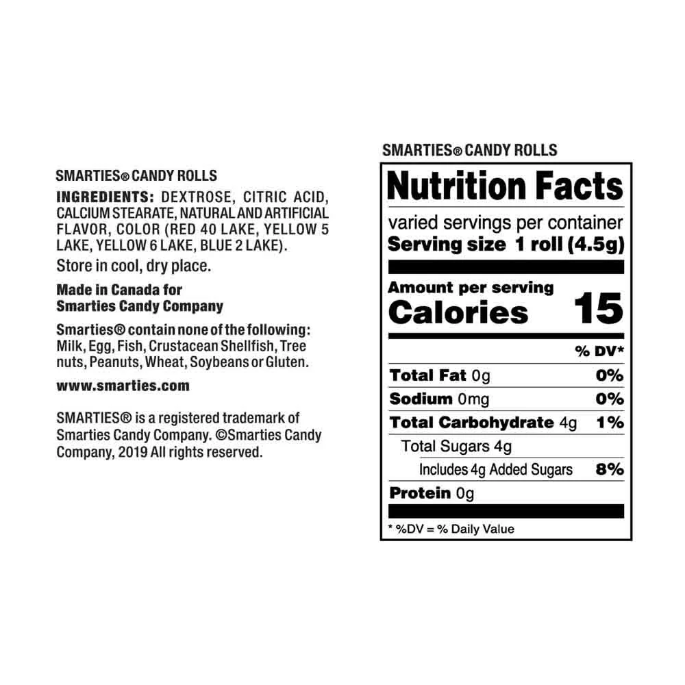 Smarties® Rolls Candy 40 lb/Case - Image 4