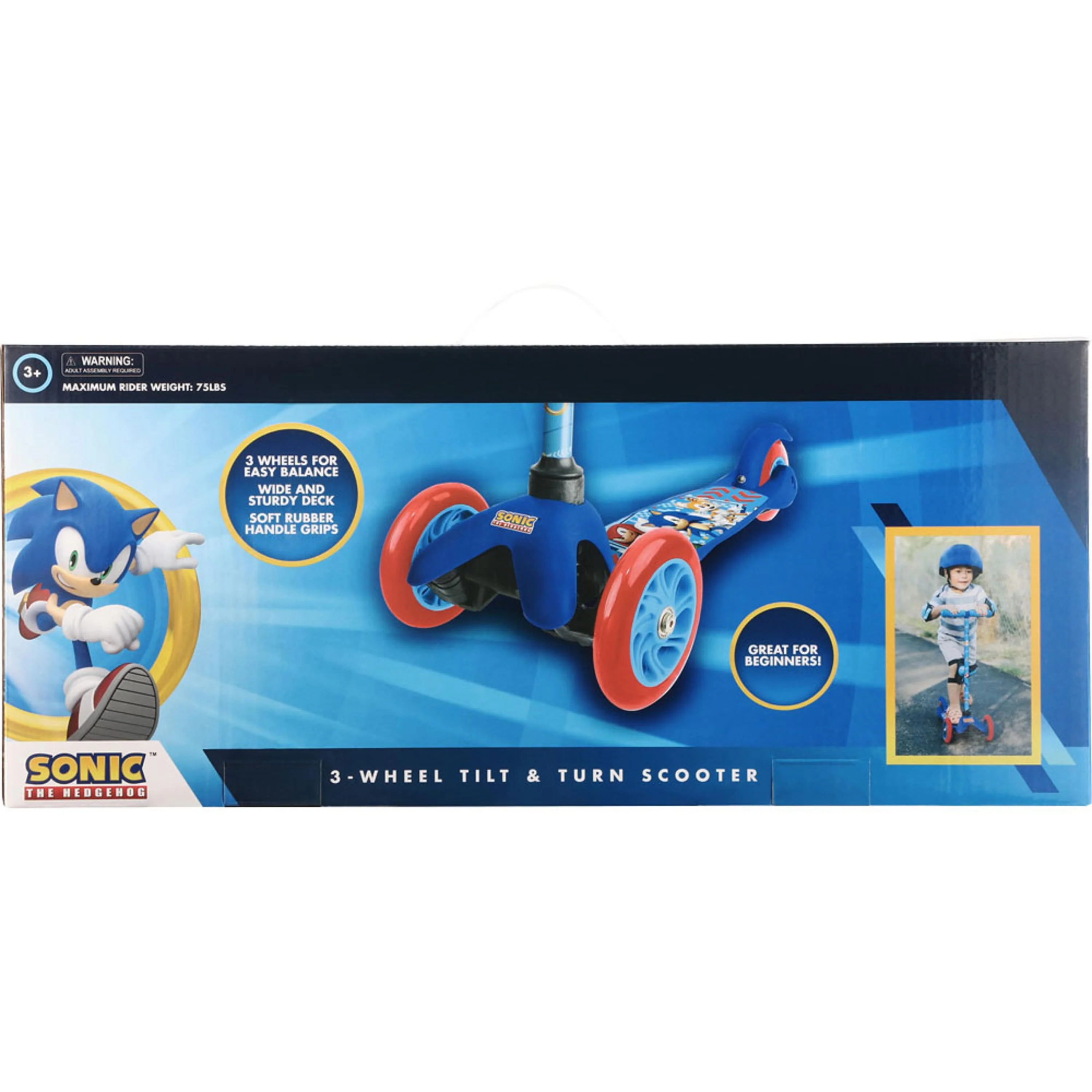 Sonic™ 3 Wheel Tilt-Turn Scooter 20in (1ct.) - Image 3