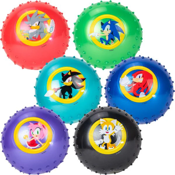 Sonic The Hedgehog™ Inflatable Knobby Balls 18in (48pcs)