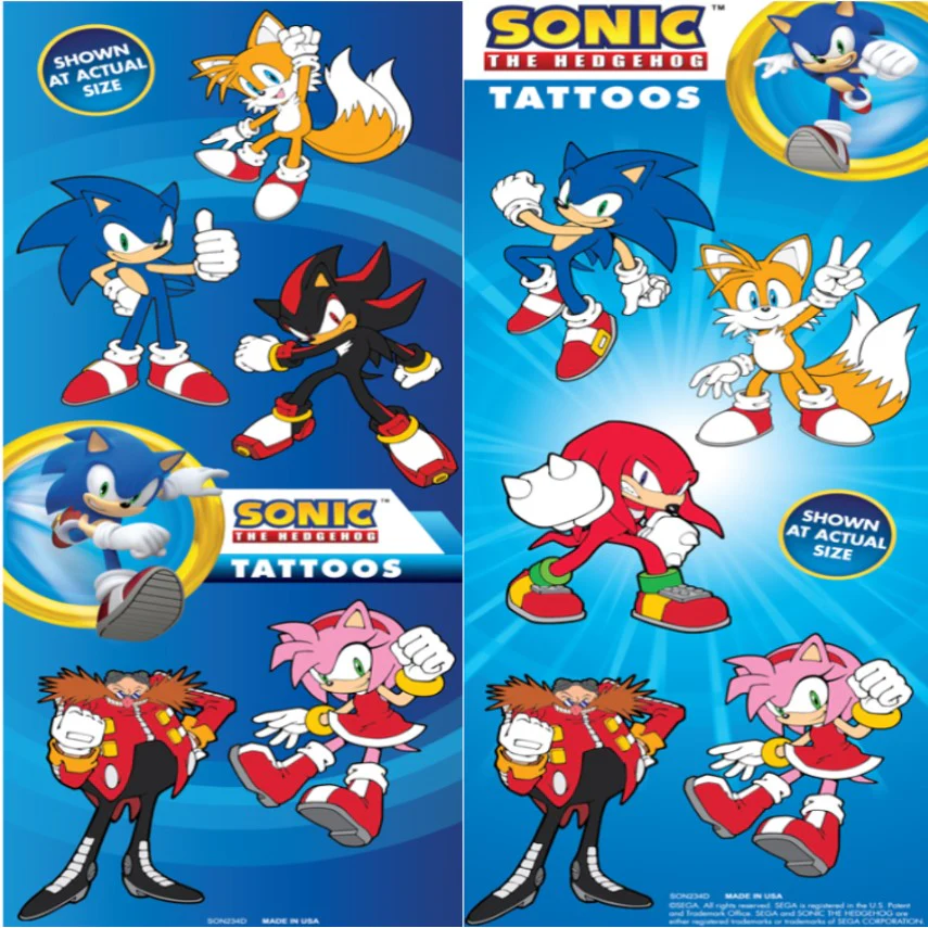 Sonic The Hedgehog™ Temporary Tattoos