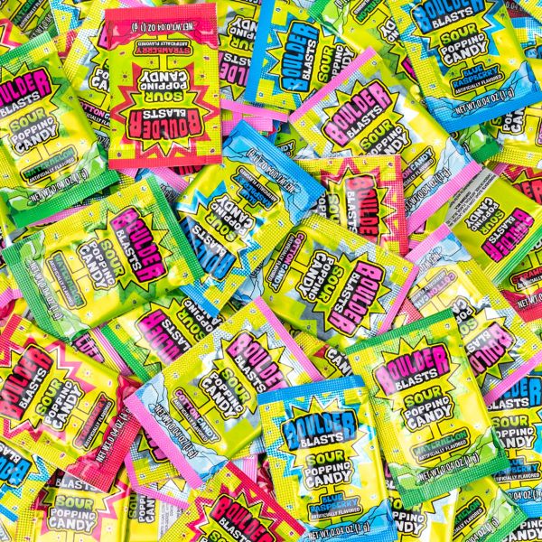 Sour Boulder Blast Popping Candy Bulk Bag (250pcs)