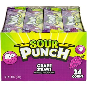 Sour Punch® Grape Straws (24pcs) - Image 3