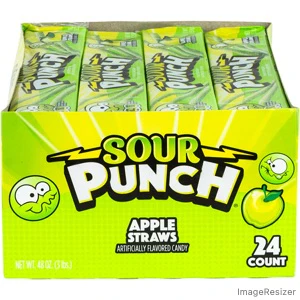 Sour Punch® Straws Apple (24pcs) - Image 3