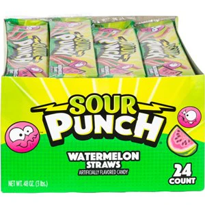 Sour Punch® Straws Watermelon (24pcs) - Image 3
