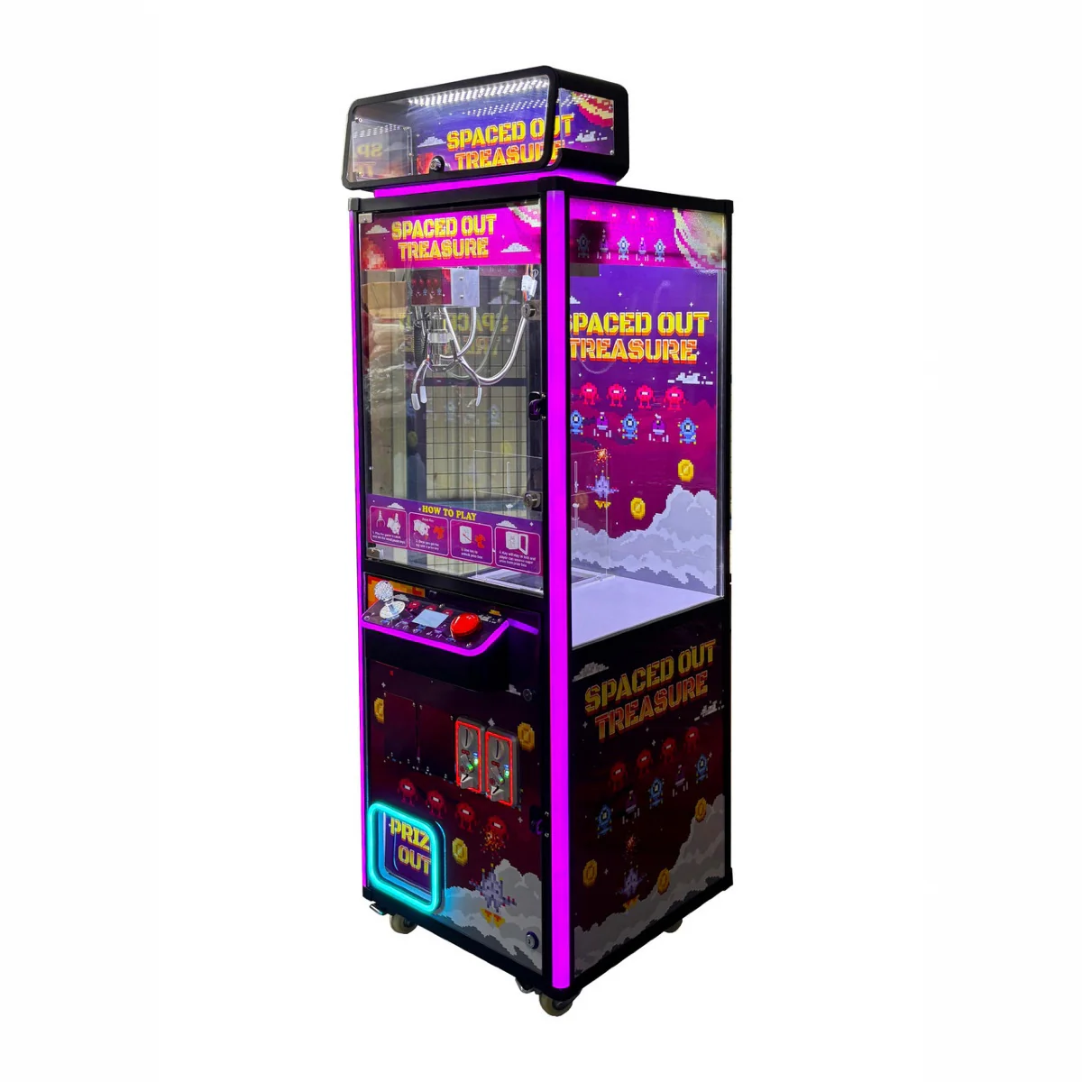 Spaced Out Mega Treasure 22" Claw Machine - Image 2