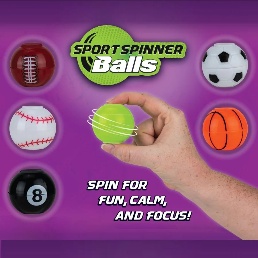 Sports 2" Spinner Balls