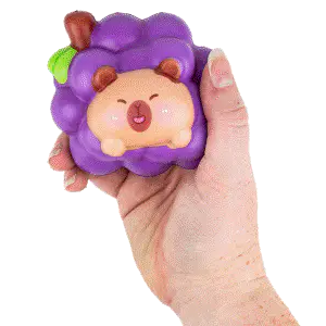 Squishy Bagged Capybara in Fruit 4in Asst (12pcs) - Image 5
