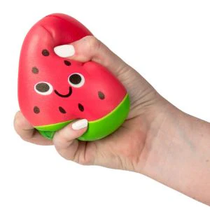 Squishy Bagged Funny Face Fruit 4.5in (12pcs) - Image 2