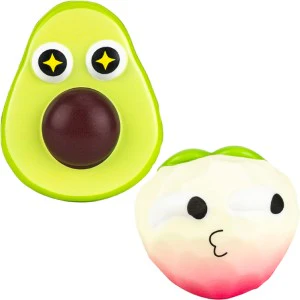 Squishy Bagged Geometric Fruit 4in Asst (12pcs) - Image 4