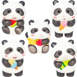 Squishy Bagged Panda 4.5in Asst (12pcs) - Image 2
