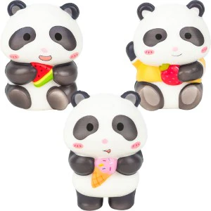 Squishy Bagged Panda 4.5in Asst (12pcs) - Image 3