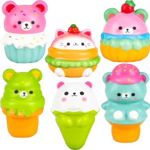 Squishy Bagged Snack Animals 4in (12pcs) - Image 2
