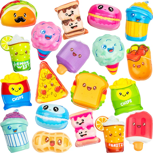 Squishy Food 2in-3in Asst (50pcs)