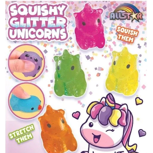 Squishy Glitter Unicorns 1" Capsules