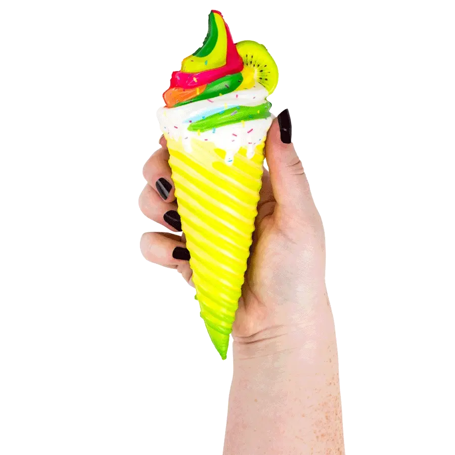 Squishy Ice Cream Cone 8in Asst (12pcs) - Image 2