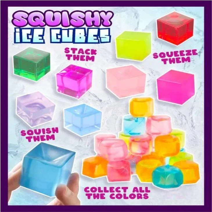 Squishy Ice Cubes in 1" Capsules