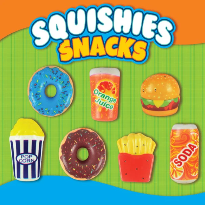 Squishy Snack Toys in 2" Capsules