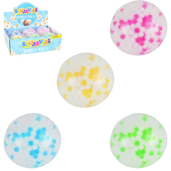 Sticky Splat DNA Ball w/Color Beads 4in (6 pcs)