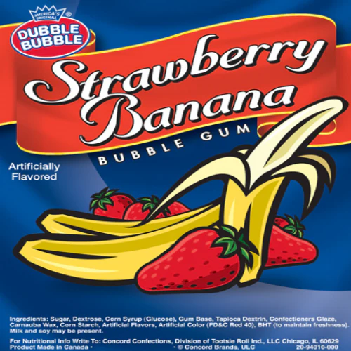 Dubble Bubble Strawberry Banana Gumballs (.92"/1,080 count) - Image 3