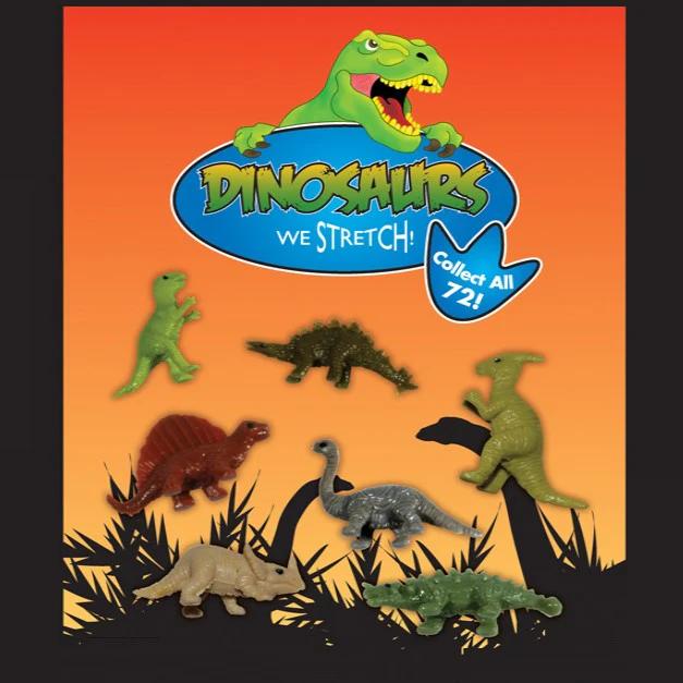 Stretchy Dinosaurs 1" Capsules