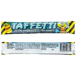 Taffetti Sour Taffy w/Confetti Bits - Blue Raspberry 24ct - Image 2