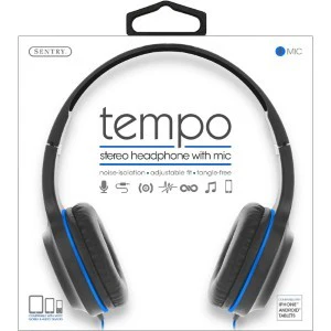 Tempo Stereo Headphones-Blue (1ct.) - Image 3