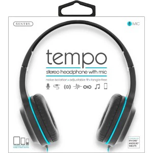 Tempo Stereo Headphones-Teal (1ct.) - Image 2