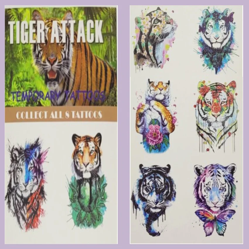Tiger Temporary Tattoo