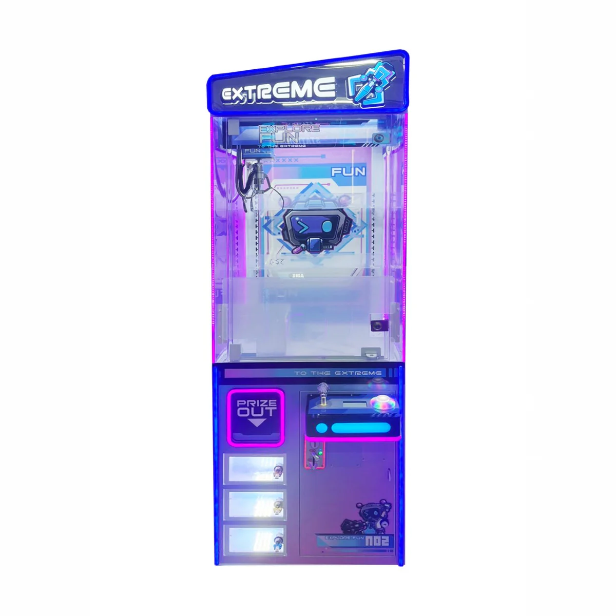 To the Extreme 25" Claw Machine w/ Locker Boxes