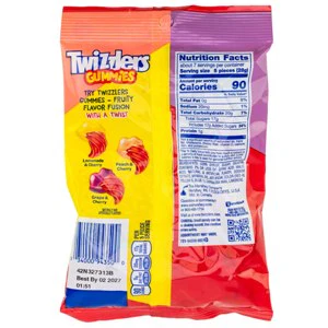 TWIZZLERS Gummies Peg Bag 12ct - Image 2