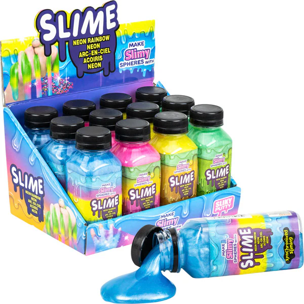 Tye Dye Slime in Bottle 5in (12pcs)