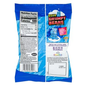 Warheads® Peg Bag Care Bears Sour Grumpy Bears 12ct - Image 2