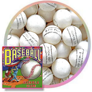 White Baseball Gumballs (1"/850 count)