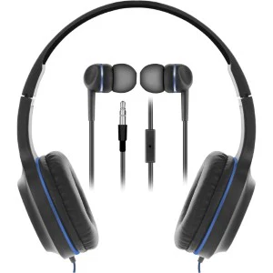 Wired Headphones and Earbuds 2pk-Blue - Image 3