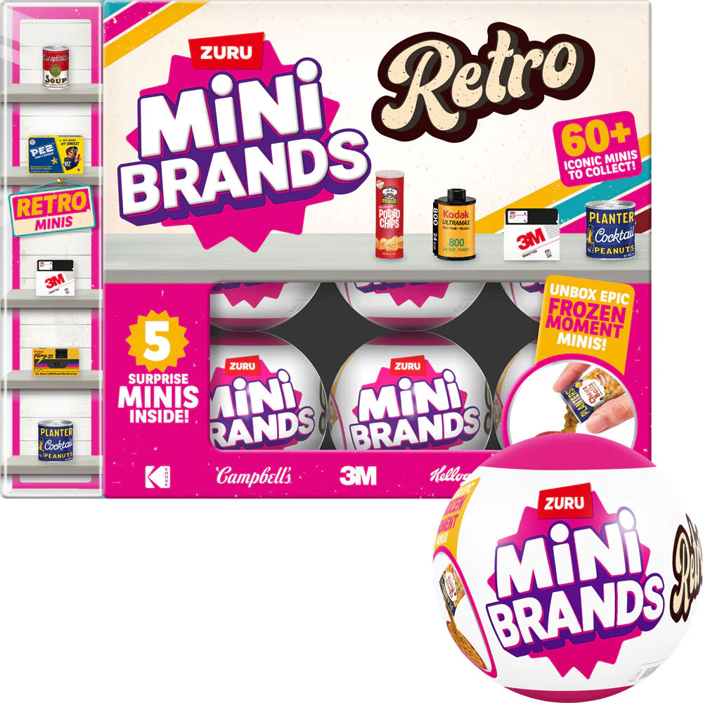 ZURU™ 5 Surprise Mini Retro Brands Series 1 (50pcs)